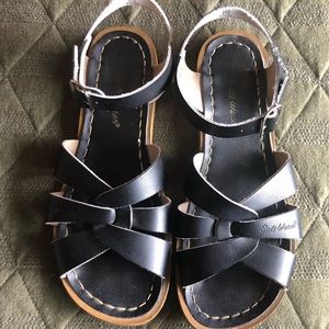 Black Salt Water Sandals